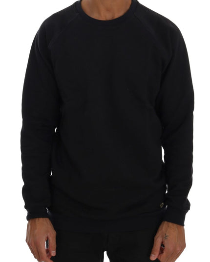 Daniele Alessandrini Blue Crewneck Cotton Sweater