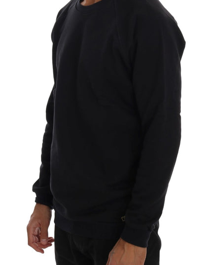 Daniele Alessandrini Blue Crewneck Cotton Sweater