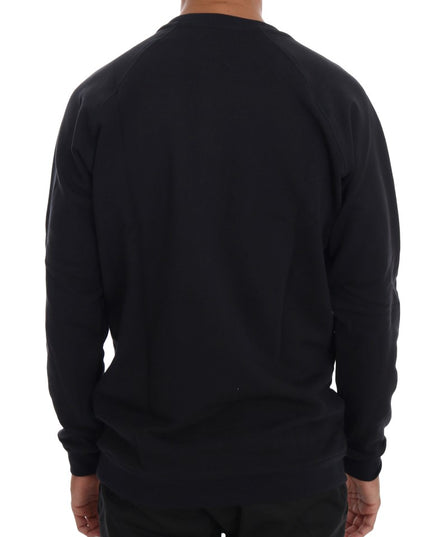 Daniele Alessandrini Blue Crewneck Cotton Sweater