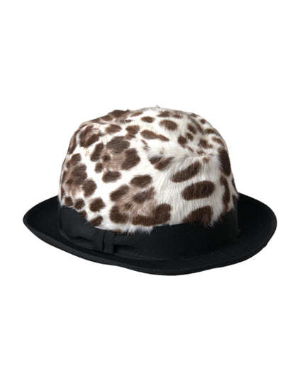 Dolce & Gabbana Multicolor Leopard Women Fedora Hat