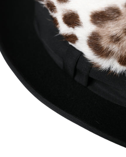 Dolce & Gabbana Multicolor Leopard Women Fedora Hat