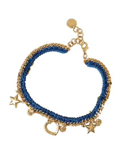 Dolce & Gabbana Gold Tone Brass Chain Iam The Star Bracelet