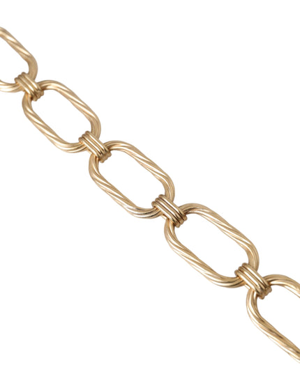 Dolce & Gabbana Gold Tone Brass Large Link Chain Jewelry Necklace