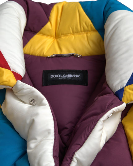 Dolce & Gabbana Multicolor Windbreaker Puffer Jacket Men