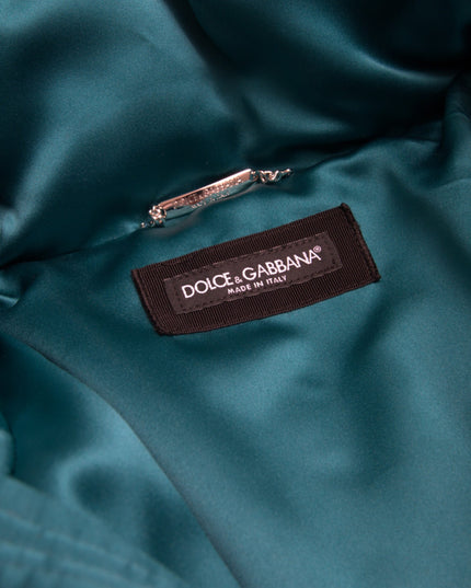 Dolce & Gabbana Multicolor Floral Windbreaker Puffer Jacket