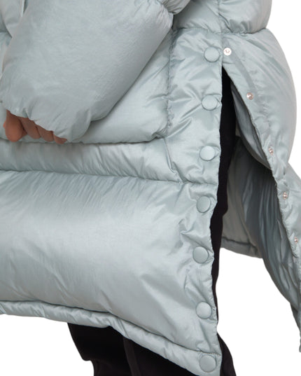 Dolce & Gabbana Light Blue Quilted Hooded Puffer Jacket Men