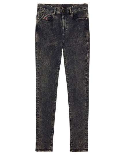 Diesel Black Cotton Men Jean