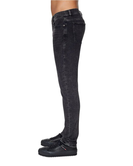 Diesel Black Cotton Men Jean