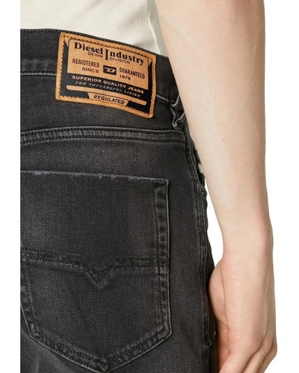 Diesel Black Cotton Men Jeans