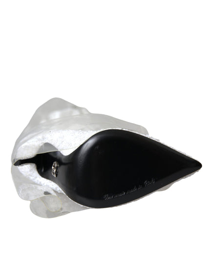 Dolce & Gabbana White Heels Stiletto Knee High Boots Shoes