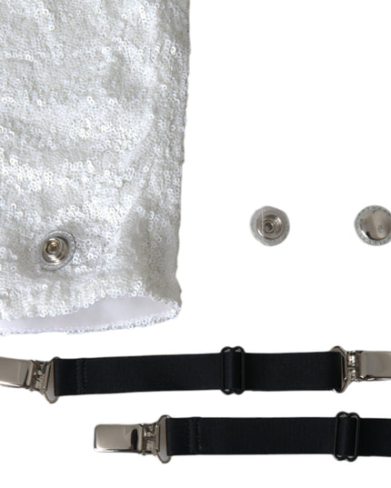 Dolce & Gabbana White Heels Stiletto Knee High Boots Shoes