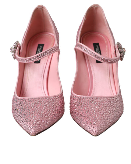 Dolce & Gabbana Pink Strass Crystal Heels Pumps Shoes