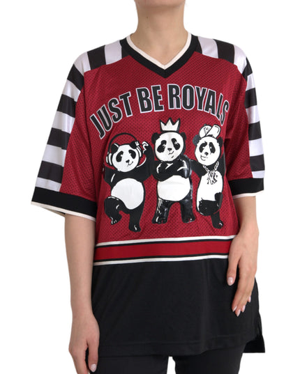Dolce & Gabbana Multicolor Royals Panda Oversized T-shirt