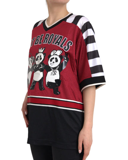 Dolce & Gabbana Multicolor Royals Panda Oversized T-shirt