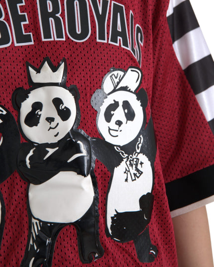Dolce & Gabbana Multicolor Royals Panda Oversized T-shirt