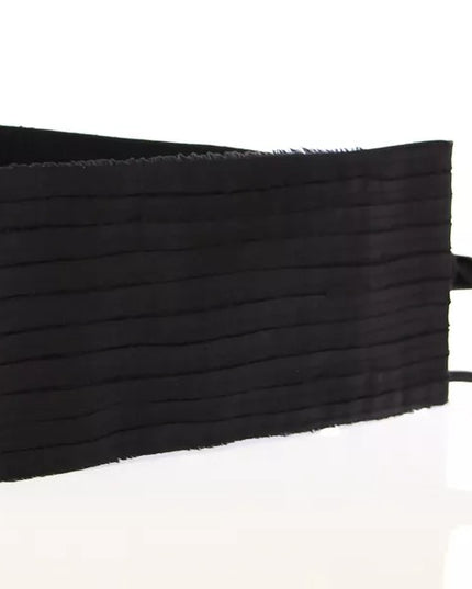 Dolce & Gabbana Black Silk Womens Waist Cummerbund