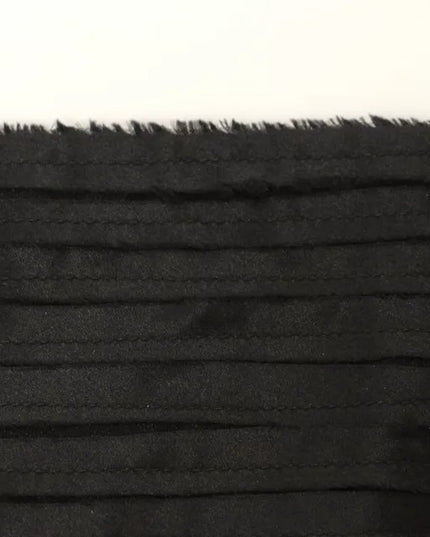 Dolce & Gabbana Black Silk Womens Waist Cummerbund