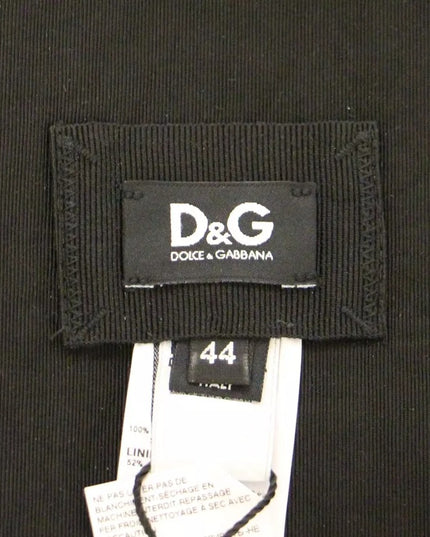 Dolce & Gabbana Black Silk Womens Waist Cummerbund