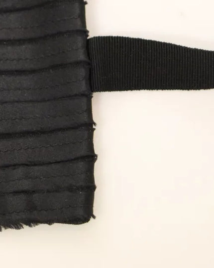 Dolce & Gabbana Black Silk Womens Waist Cummerbund