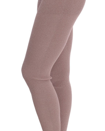 Dolce & Gabbana Pink Stretch Waist Tights Stockings