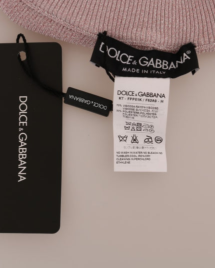 Dolce & Gabbana Pink Stretch Waist Tights Stockings