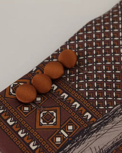 Dolce & Gabbana Bronze Monkey Print Silk Slim Jacket Blazer