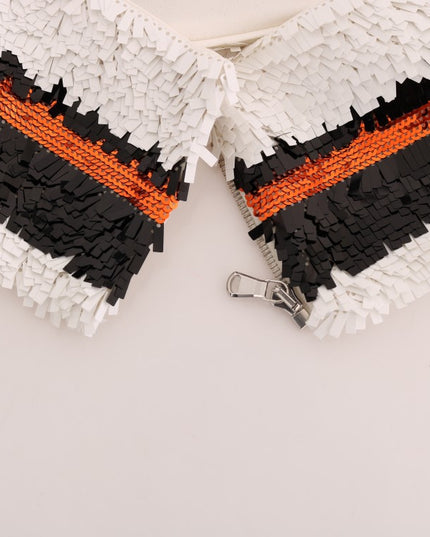 Dolce & Gabbana Multicolor Sequined Stretch Bustier Top