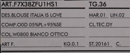 Dolce & Gabbana White Silk ITALIA IS LOVE Blouse T-shirt