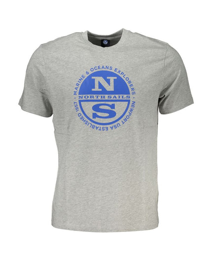 North Sails Gray Cotton T-Shirt