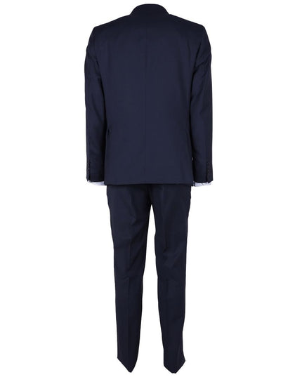 Made in Italy Blue Wool Men's Suit