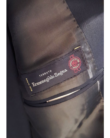 Made in Italy Blue Wool Men's Suit