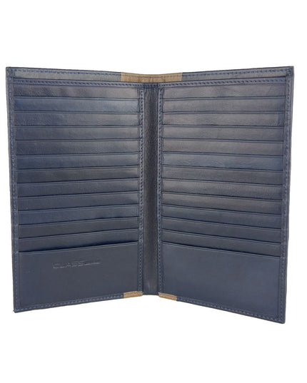 Cavalli Class Blue Leather Men Wallet