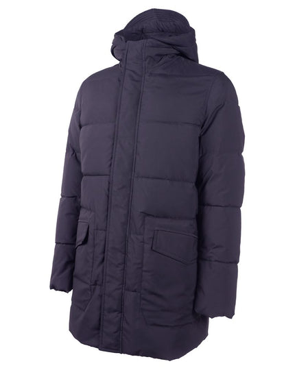 Emilio Romanelli Blue Polyester Men Jacket