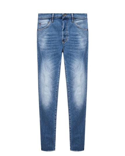 Dsquared² Blue Cotton Men's Distressed Jean
