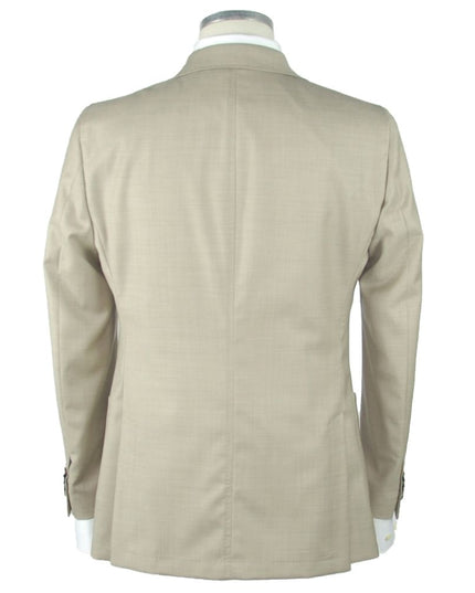 Emilio Romanelli Beige Wool Men's Blazer