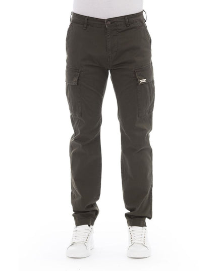 Baldinini Trend Army Cotton Men Cargo Trouser