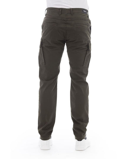 Baldinini Trend Army Cotton Men Cargo Trouser