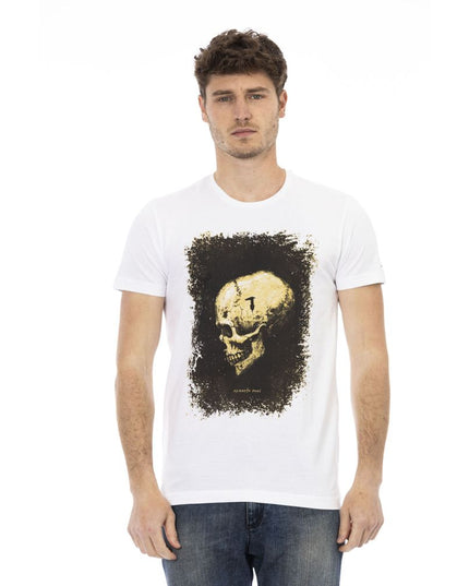 Trussardi Action White Cotton Men T-Shirt