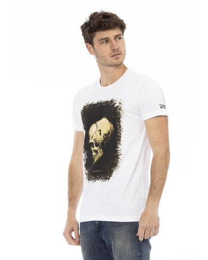 Trussardi Action White Cotton Men T-Shirt