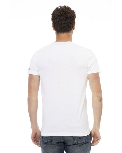 Trussardi Action White Cotton Men T-Shirt