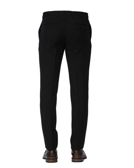 Trussardi Black Wool Men Trouser