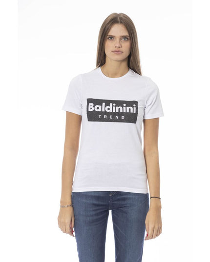 Baldinini Trend White Cotton Women T-Shirt