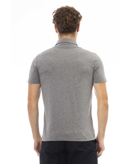Baldinini Trend Gray Cotton Men Polo Shirt