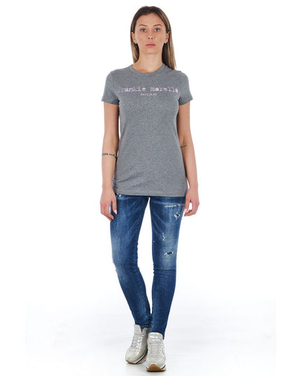 Frankie Morello Blue Cotton Women Jeans