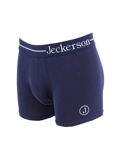 Jeckerson Blue Cotton Men Boxer