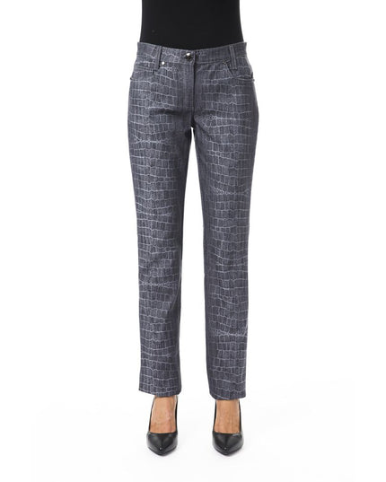 BYBLOS Black Viscose Women Pants