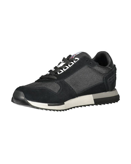 Napapijri Black Leather Men Sneaker