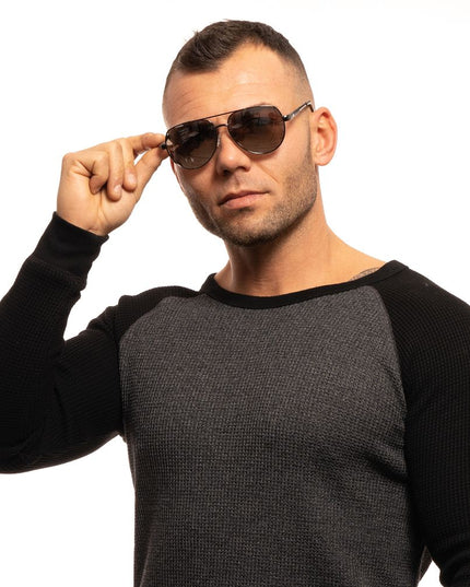 Guess Gray Metal Sunglasses