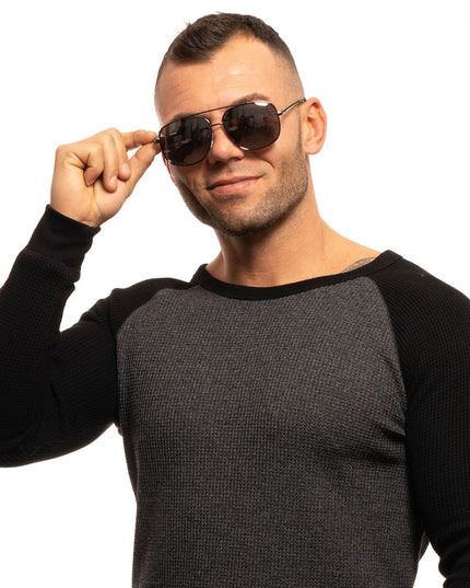 Guess Gray Metal Sunglasses