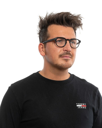 Ermenegildo Zegna Black Plastic Glasses (Frames)